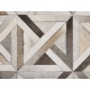 Dywan patchworkowy skórzany 160 x 230 cm brązowo-beżowy TAYTAN