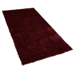 Dywan shaggy 80 x 150 cm bordowy EVREN Dywan shaggy 80 x 150 cm bordowy EVREN