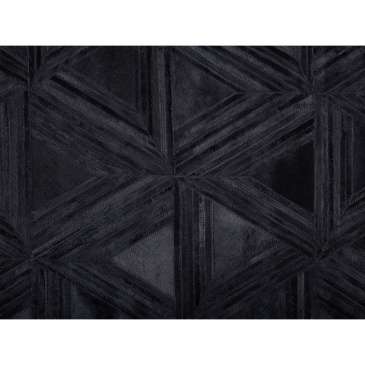 Dywan skórzany czarny 140 x 200 cm KASAR