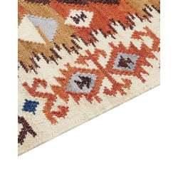 Dywan wełniany kilim 160 x 230 cm wielokolorowy vosketap