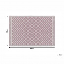 Dywan zewnętrzny 120 x 180 cm różowy THANE