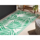 Dywan zewnętrzny 60 x 105 cm liście palmy zielony KOTA