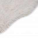 Dywanik, 60 x 90 cm, sztuczna owcza skóra, biały