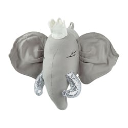 Dziecięca ozdoba ścienna słoń tantor szary