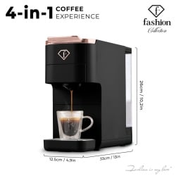 Ekspres do kawy 4w1 Black Rose Gold | FashionTV FTV-0157