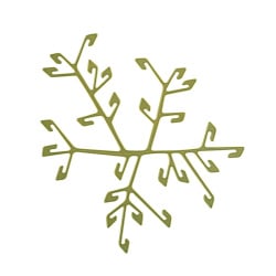 Element dekoracyjny Koziol Cherrie oliwkowy