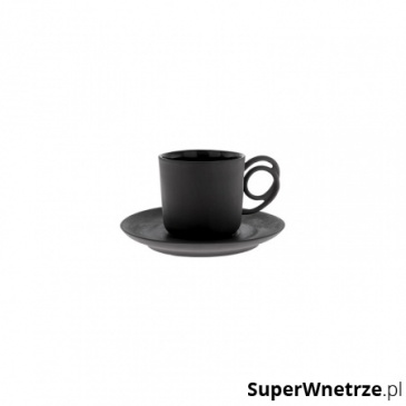 Filiżanka ze spodkiem 100 ml ENDE Espresso Wire czarna