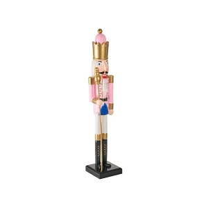 Figurka dekoracyjna TROSAAN Dziadek do orzechów 90 cm Różowy
