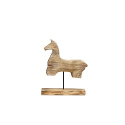 Figurka koń jasne drewno COLIMA