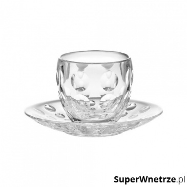 Filiżanka do espresso 12cm Guzzini Venice transparentna