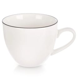 Filiżanka do espresso porcelanowa biała DECORA 100 ml