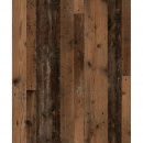 FMD Stolik boczny z drzwiczkami 57,4 cm, ciemne drewno w starym stylu