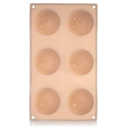 Forma do ciastek silikonowa beżowa półkula 28x16,5 cm