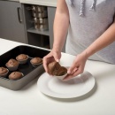 Forma do pieczenia muffinek, na muffinki, silikonowa, komplet foremek, 6,5 cm, zestaw 12 szt