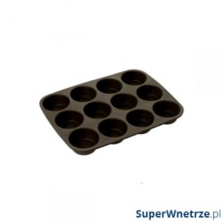 Forma na 12 babeczek Lurch FlexiForm brązowa