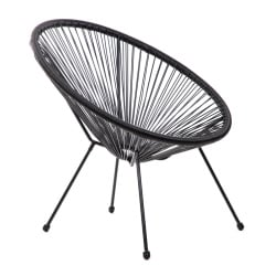 Fotel | acapulco fiesta | czarny | 70x73x80 cm | 891958