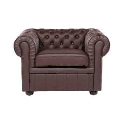Fotel chesterfield skóra naturalna brązowy Fotel chesterfield skóra naturalna brązowy
