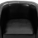 Fotel czarny sztuczna skóra