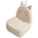 Fotel dziecięcy Jednorożec LULEA Boucle Jasnobeżowy