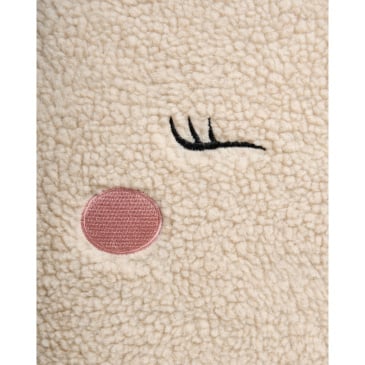 Fotel dziecięcy Jednorożec LULEA Boucle Jasnobeżowy