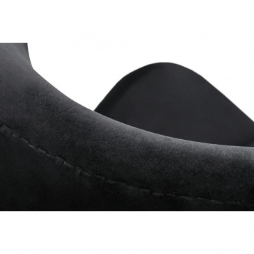 Fotel EGG CLASSIC VELVET BLACK czarny - welur, podstawa czarna