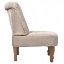 Fotel francuski kremowy materiałowy