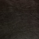 Fotel klubowy z podnóżkiem brązowy sztuczna skóra