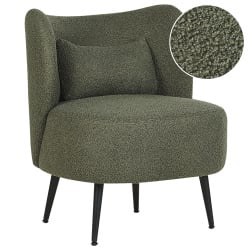 Fotel otsby boucle ciemnozielony Fotel otsby boucle ciemnozielony