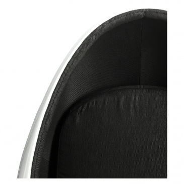 Fotel Ovalia Chair biało czarny