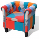 Fotel do salonu typu patchwork