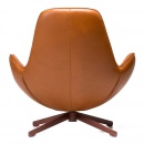 Fotel do salonu Salamanka brązowy/ czarna podstawa