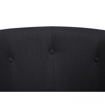 Fotel tapicerowany czarny Ladamo BLmeble