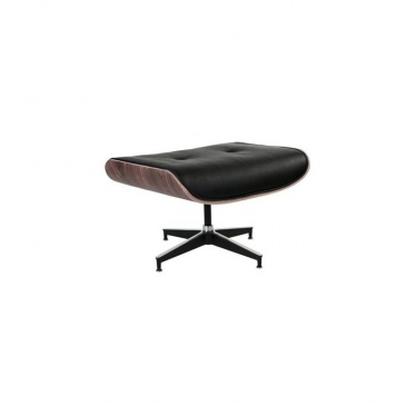 Fotel biurowy z podnóżkiem D2 Vip czarny/walnut/standard base