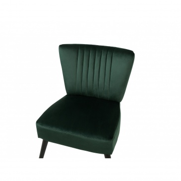 Fotel welurowy zielony VAASA