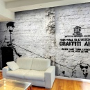Fototapeta - Banksy - Graffiti Area (300x210 cm)