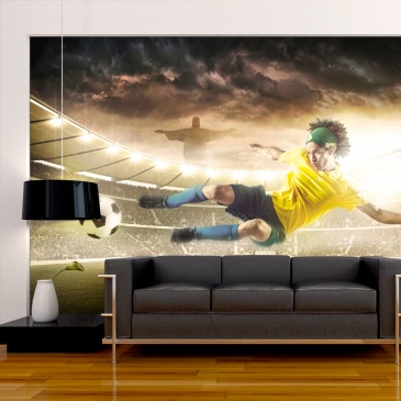 Fototapeta - Brazylijski futbol (300x210 cm)