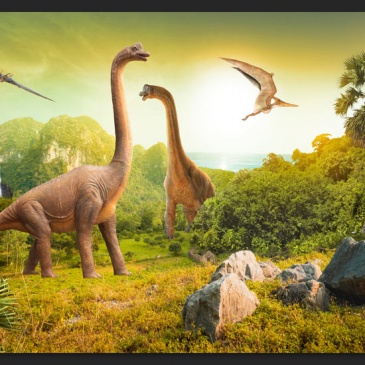 Fototapeta - Dinozaury (300x210 cm)