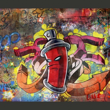 Fototapeta - Graffiti monster (300x210 cm)