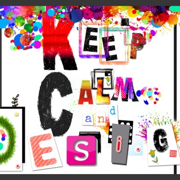 Fototapeta - Keep Calm and Design (300x210 cm)