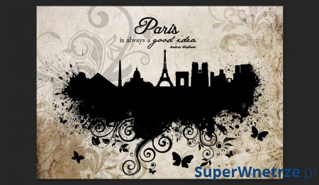 Fototapeta - Paris is always a good idea - vintage (300x210 cm)