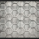 Fototapeta - Platynowe sześciany (300x210 cm)