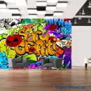 Fototapeta - Scary graffiti (300x210 cm)