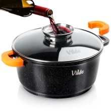 Garnek granitowy ze szklaną pokrywką TERRUNA AROMA 24 cm, 4 l Garnek granitowy ze szklaną pokrywką TERRUNA AROMA 24 cm, 4 l