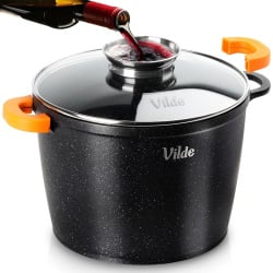 Garnek granitowy ze szklaną pokrywką TERRUNA AROMA 24 cm, 6,7 l Garnek granitowy ze szklaną pokrywką TERRUNA AROMA 24 cm, 6,7 l