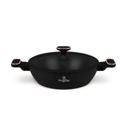 Garnek płytki 3,8 L z pokrywką 28cm BerlingerHaus BH- 8356 | Black Rose Collection Garnek płytki 3,8 L z pokrywką 28cm BerlingerHaus BH- 8356 | Black Rose Collection