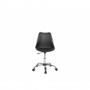 Krzesło biurowe czarne skóra ekologiczna DAKOTA II