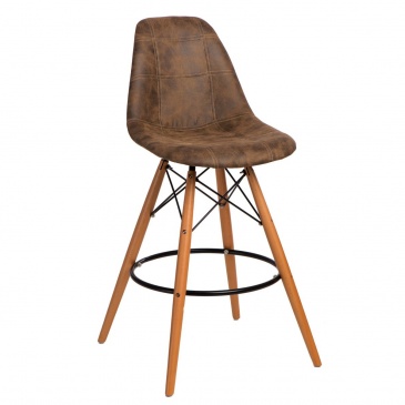 Krzesło barowe P016W Pico D2 brązowy ciemny