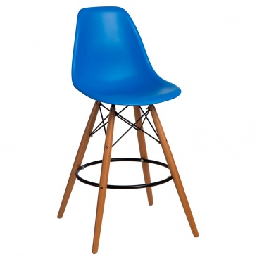 Krzesło barowe 46x54x105cm D2 P016W PP niebieskie