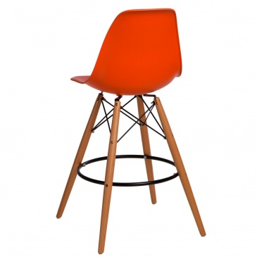 Krzesło barowe P016W PP D2 pomarańczowe