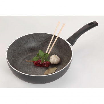 indukcyjny wok granitowy 28 cm